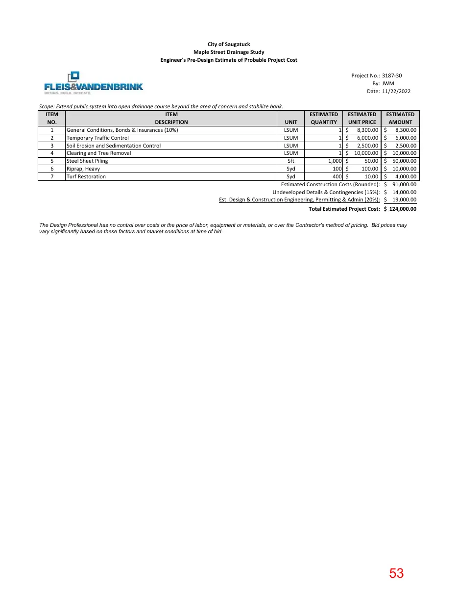 Page 53 of the packet; its text follows