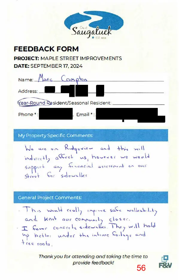 Page 56 of the packet, a scanned page
