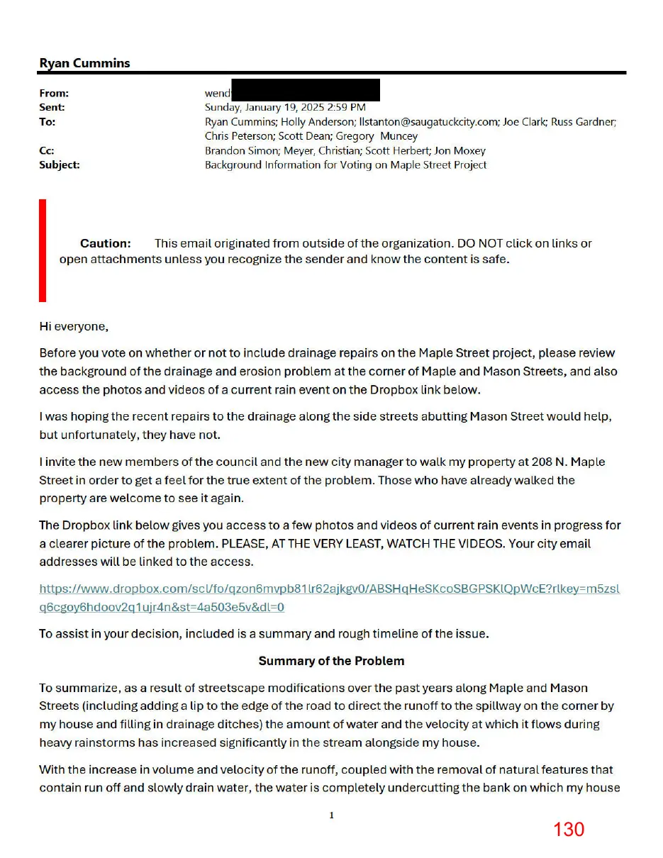 Page 130 of the packet, a scanned page