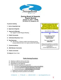 First page