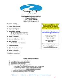 First page