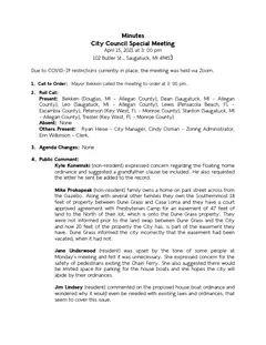 First page