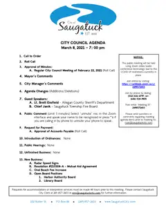 First page
