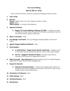 First page